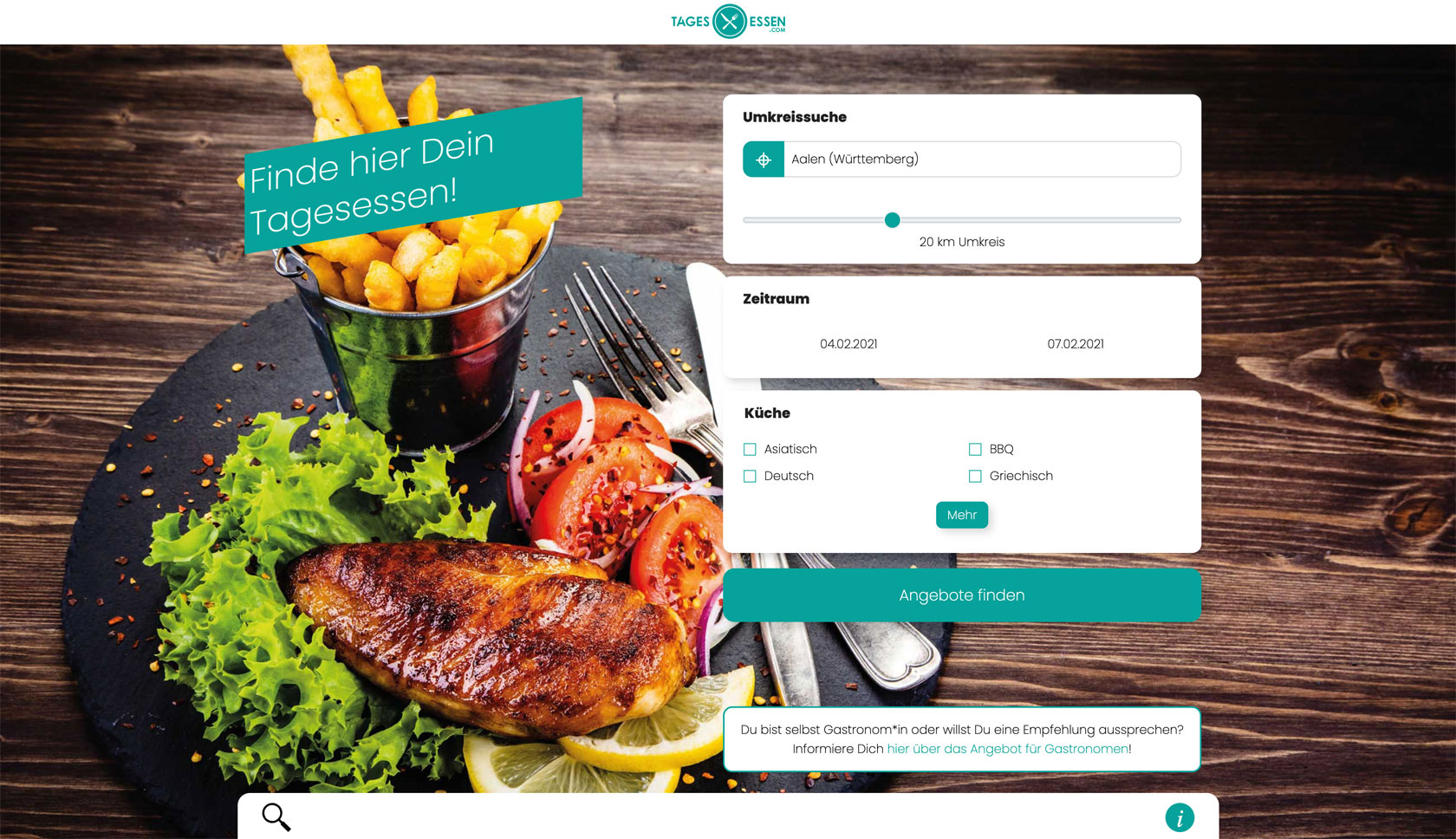 tagesessen.com home page
